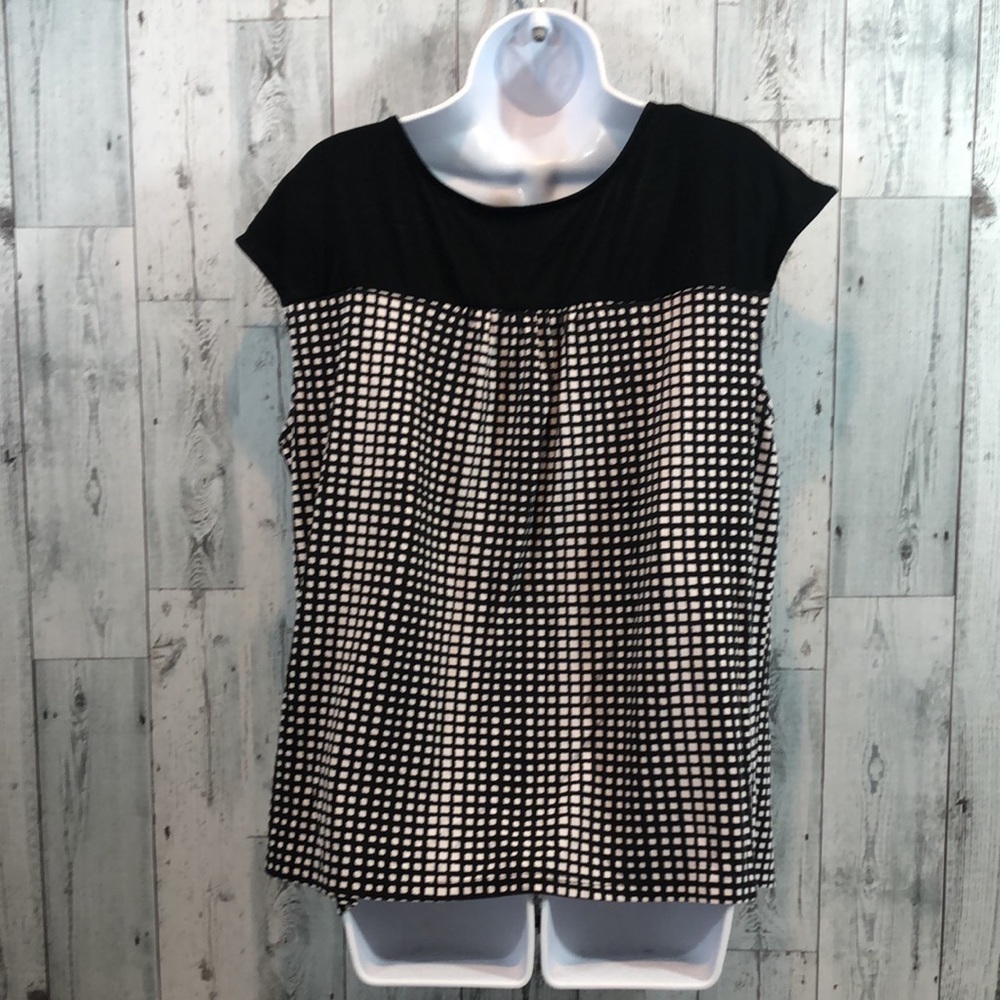 Lane Bryant Slouch Neckline Checkered Blouse 18/20 - Picture 3 of 7